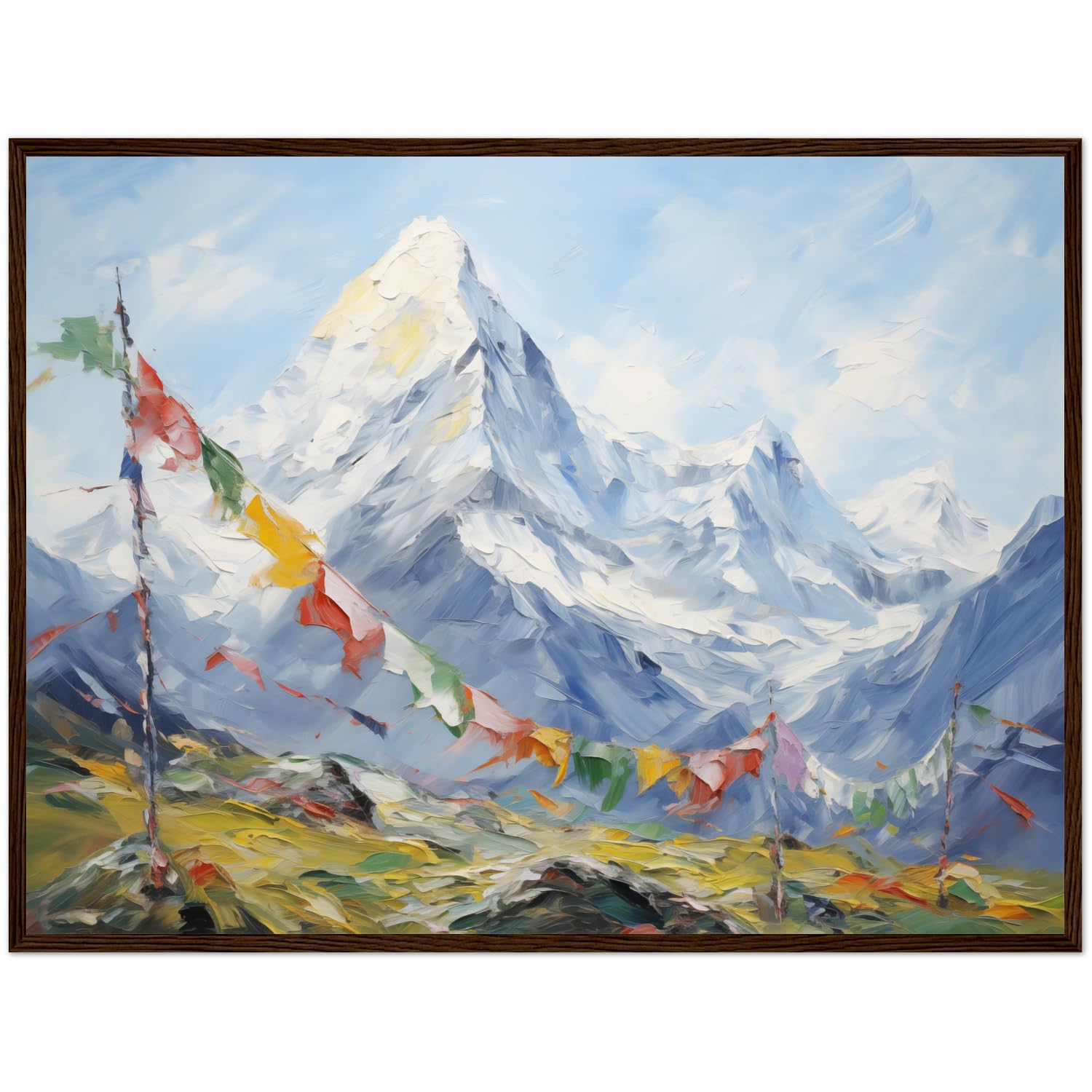 Amazon.com: Generic Himalayas Painting Nepal Mountain Art Print